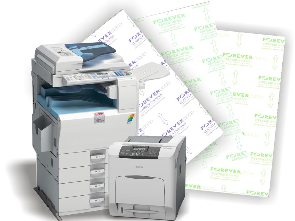 Transfer papers for LASER PRINTERS