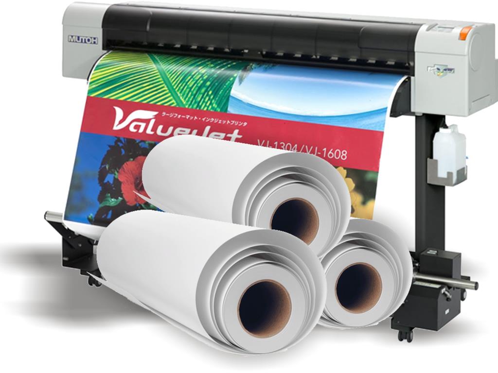 Transfer papers for SOLVENT PRINTERS